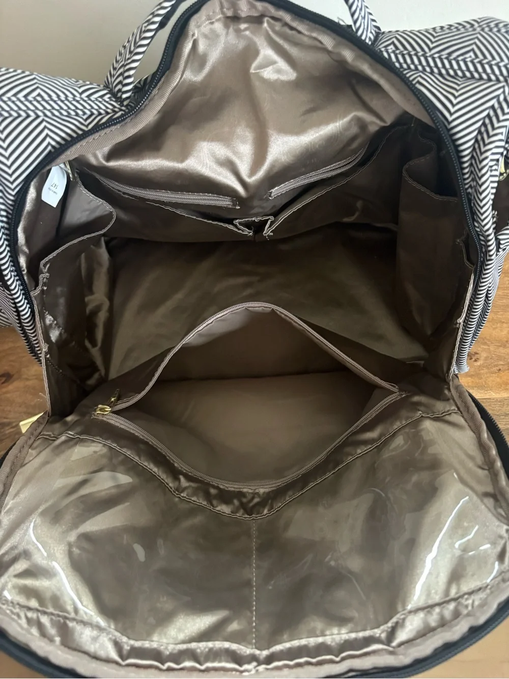 JuJuBe BFF Diaper Bag Backpack Herringbone
